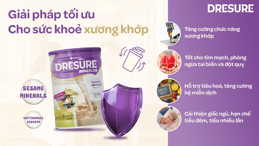 Dresure Bone Plus: Giải pháp tối ưu cho sức khoẻ xương khớp